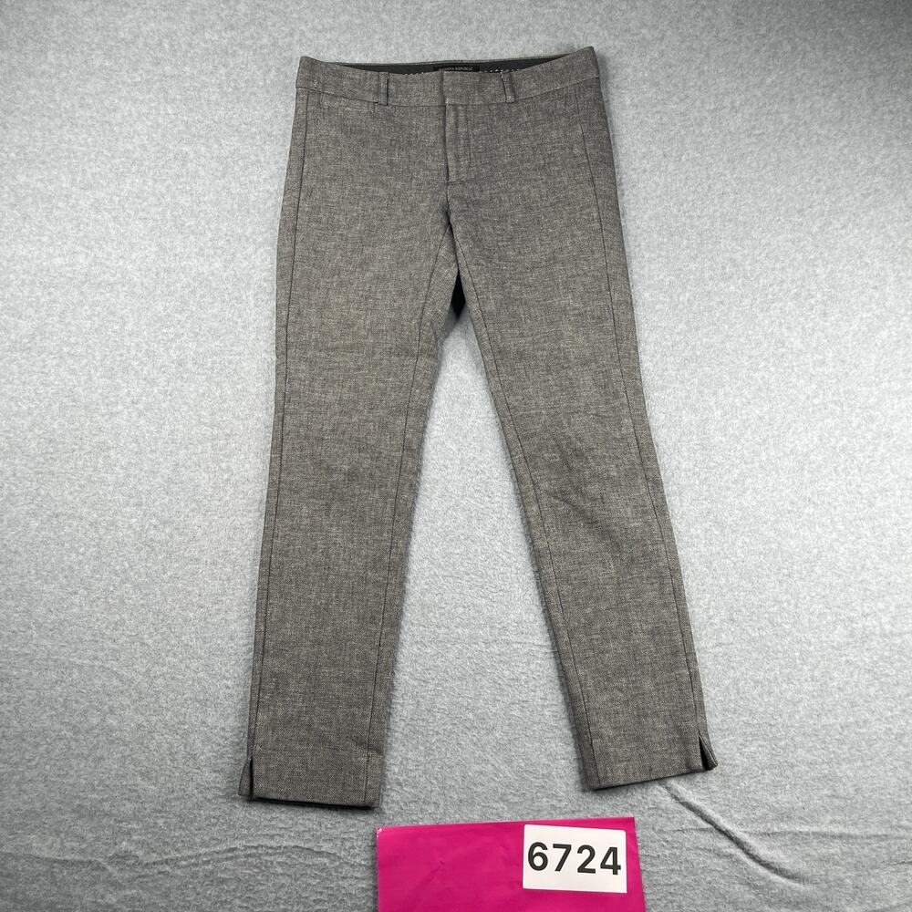 Banana Republic Sloan Pants Womens Size 0 Zero Gray Casual Classic Office
